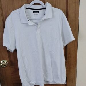 XL Alfani Men's  White Polo Shirt
